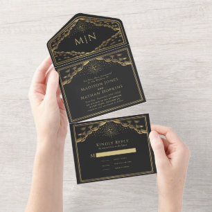 Mariage de la carte Tarot Elegant Sun et Moon