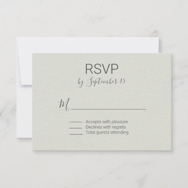 Mariage de la lumière RSVP (Devant)