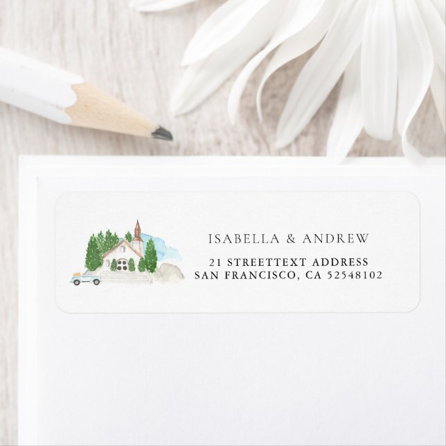 Mariage de la maison d'aquarelle italienne (En situation)
