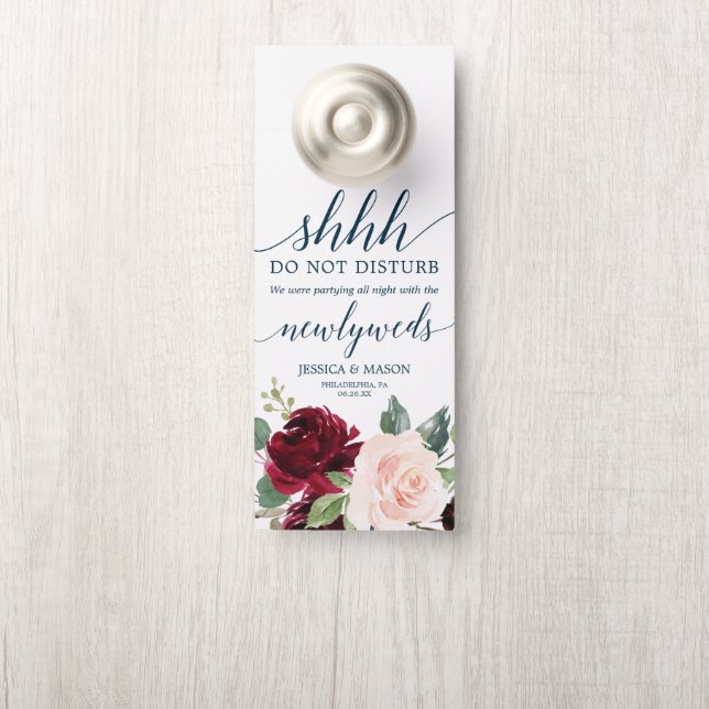 Mariage de la marine de Bourgogne Affichette de po (Sur le bouton)