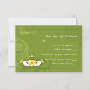 Mariage de l'anneau de Claddagh irlandais RSVP   C