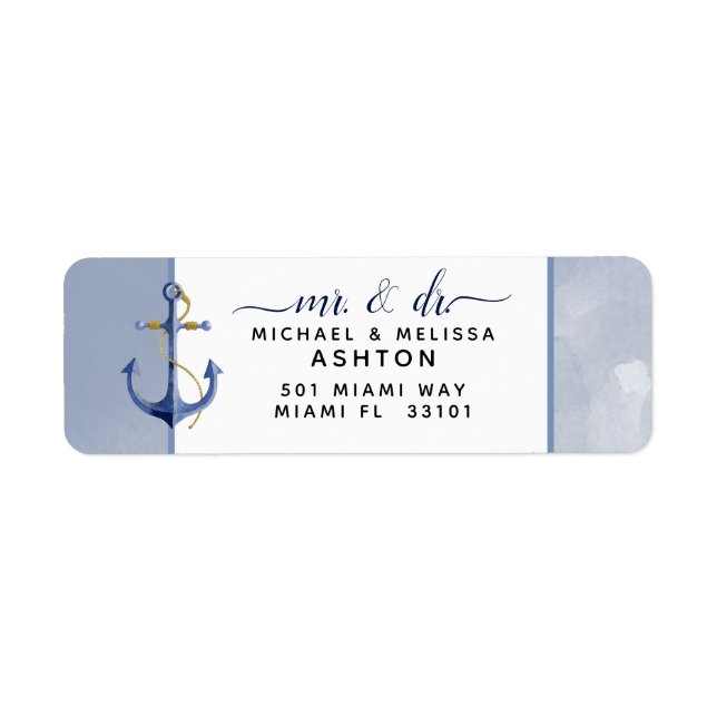 mariage de l'événement #Nautical Navy Steel Blue W (Devant)
