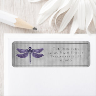 Mariage de libellules à bijoux pourpre