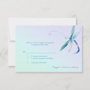 Mariage de libellules du matin du pays RSVP