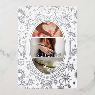 Mariage de lune céleste Faire-part Enregistrer la 