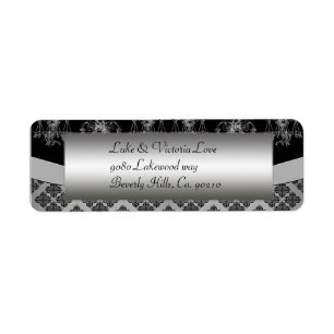 Mariage de lustre argenté et noir