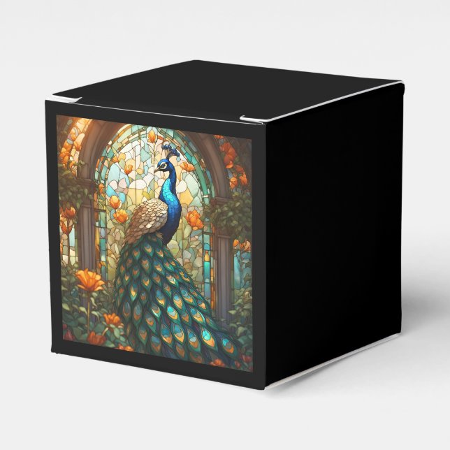 Mariage de luxe : Peacock Ballotins en verre teint (Verso)