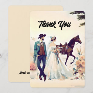 Mariage de Merci Cowboy, Mariée et Cheval