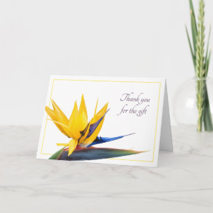 Mariage de Merci d'oiseaux de paradis ou cartes d'