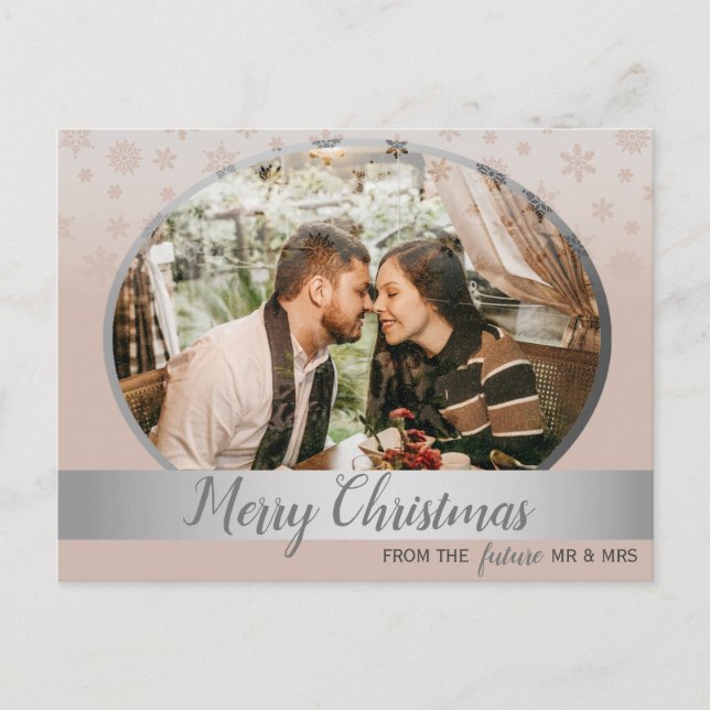 Mariage de Noël Enregistrer la date Invitation (Devant)