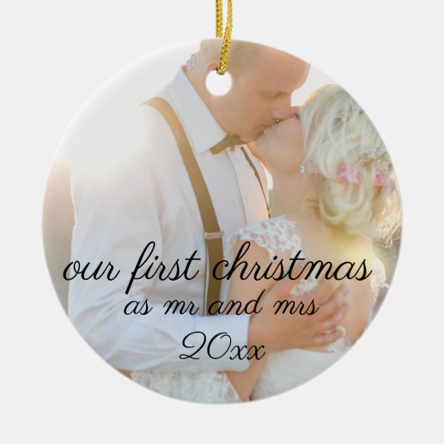 mariage de noël, ornements de noël, (Devant)