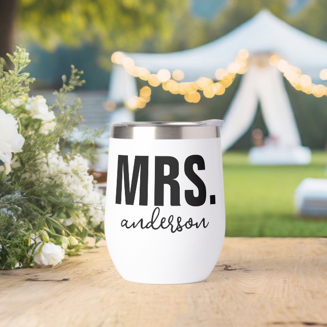 Mariage de nom MRS personnalisé Nouveau marié (Extérieur)