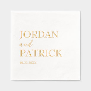 Mariage de nom personnalisé simple traditionnel