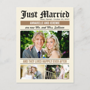 Mariage de nouvelles Mariage Faire-part - Tan