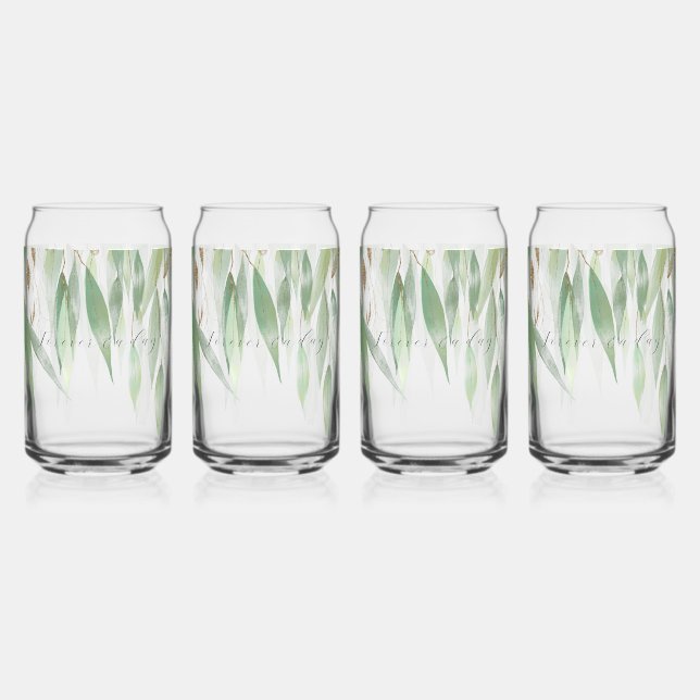 Mariage de Parties scintillant Glitzy Eucalyptus o (Recto)