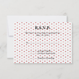 Mariage de petits coeurs RSVP