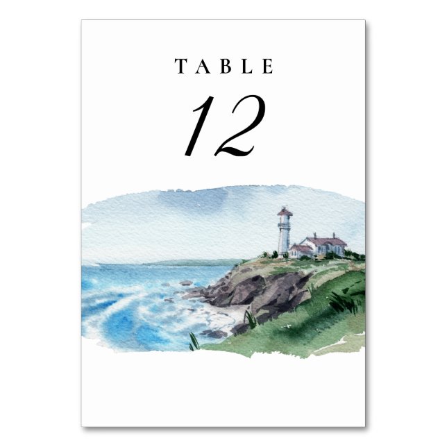Mariage de phare nautique Numéro de table (Par défaut)