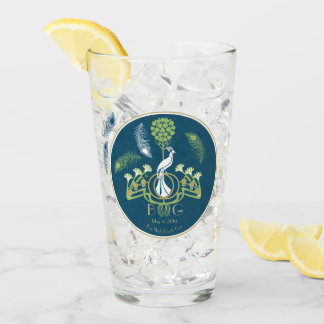 Mariage de pinte en verre de bière Art déco