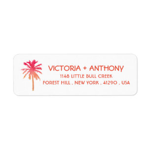 Mariage de plage Tropical Sunset Palm Tree Beach