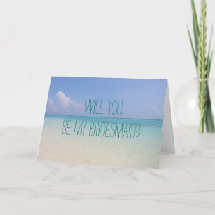 Mariage de plage vous serez mes cartes de