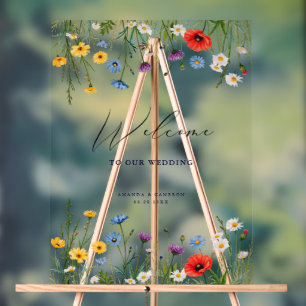 Mariage de prairie sauvage de printemps Bienvenue