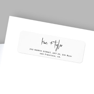 Mariage de script chic minimaliste moderne