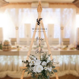 Mariage de script élégant Palm Tree