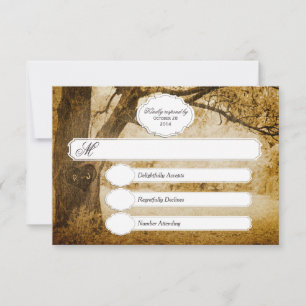 Mariage de sculpture vintage Arbre RSVP 1.0