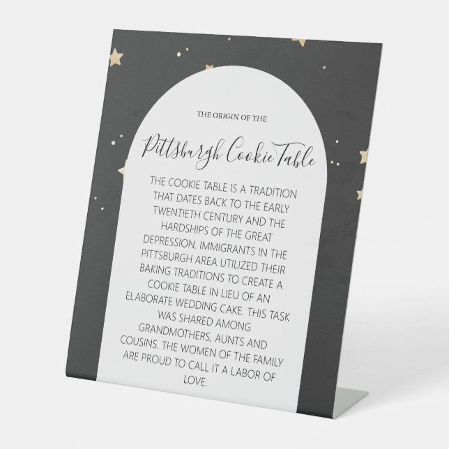 MARIAGE DE SIGNE DE TABLEAU DE COOKIES PITTSBURGH (Recto)