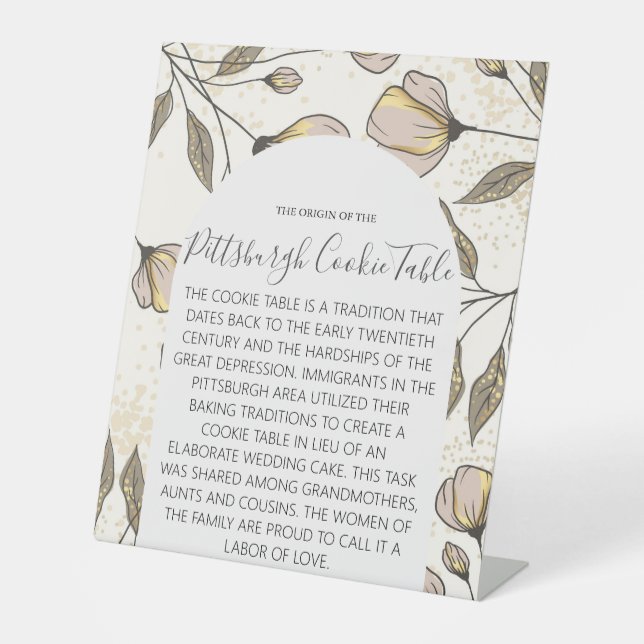 MARIAGE DE SIGNE DE TABLEAU DE COOKIES PITTSBURGH (Recto)