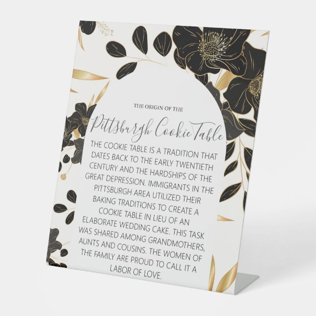 MARIAGE DE SIGNE DE TABLEAU DE COOKIES PITTSBURGH (Recto)