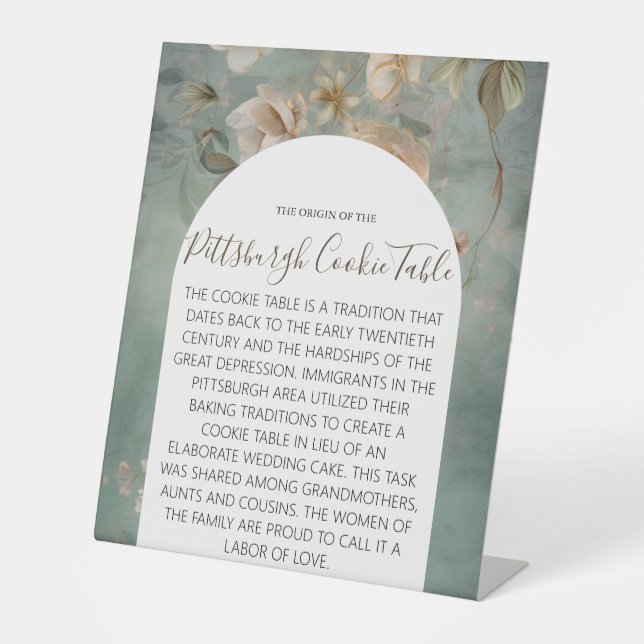 MARIAGE DE SIGNE DE TABLEAU DE COOKIES PITTSBURGH (Recto)