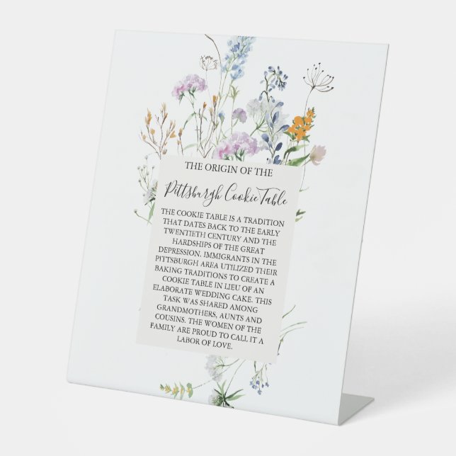 MARIAGE DE SIGNE DE TABLEAU DE COOKIES PITTSBURGH (Recto)