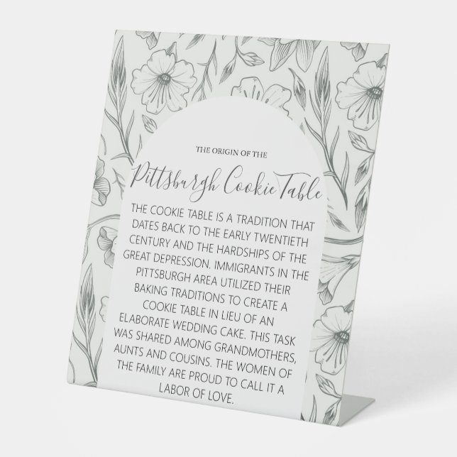 MARIAGE DE SIGNE DE TABLEAU DE COOKIES PITTSBURGH (Recto)