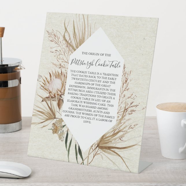 MARIAGE DE SIGNE DE TABLEAU DE COOKIES PITTSBURGH (In SItu)