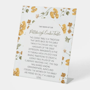 MARIAGE DE SIGNE DE TABLEAU DE COOKIES PITTSBURGH