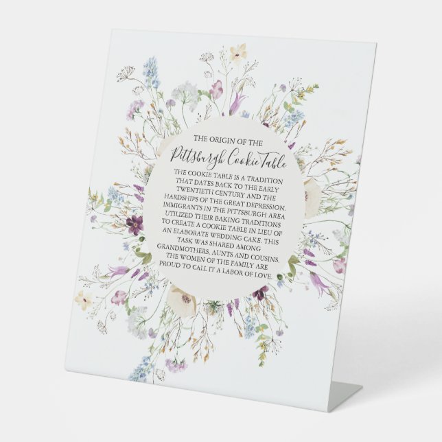 MARIAGE DE SIGNE DE TABLEAU DE COOKIES PITTSBURGH (Recto)