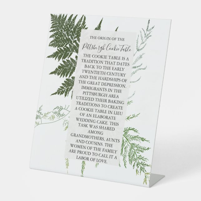 MARIAGE DE SIGNE DE TABLEAU DE COOKIES PITTSBURGH (Recto)