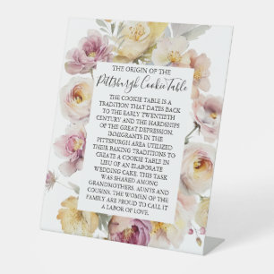 MARIAGE DE SIGNE DE TABLEAU DE COOKIES PITTSBURGH