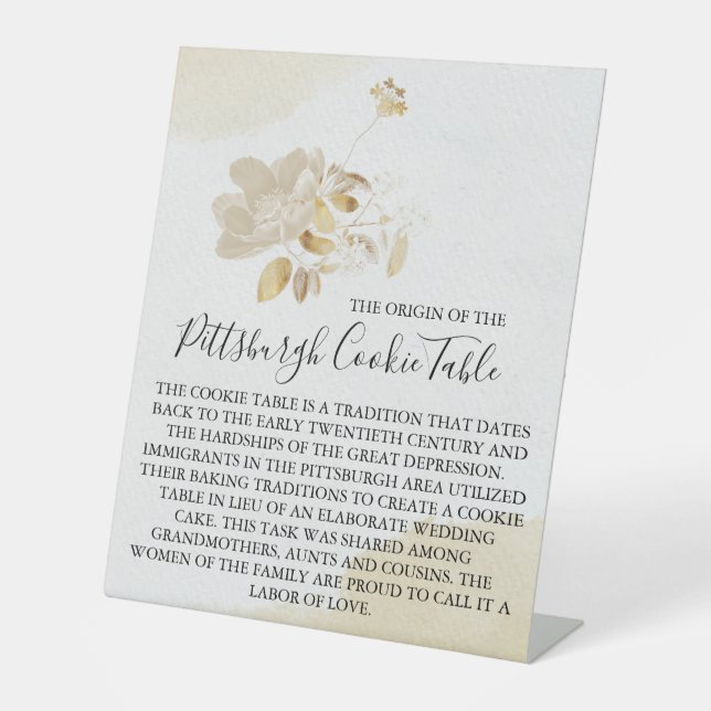 MARIAGE DE SIGNE DE TABLEAU DE COOKIES PITTSBURGH (Recto)