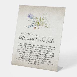 MARIAGE DE SIGNE DE TABLEAU DE COOKIES PITTSBURGH