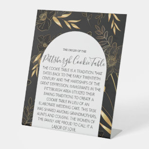 MARIAGE DE SIGNE DE TABLEAU DE COOKIES PITTSBURGH
