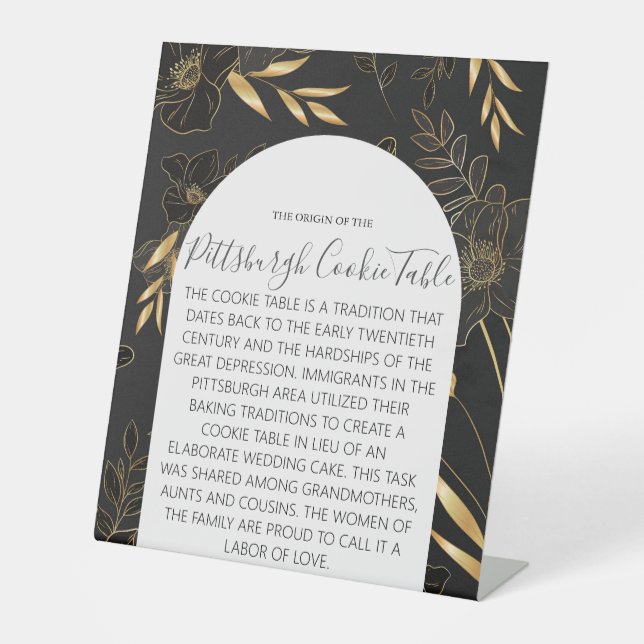 MARIAGE DE SIGNE DE TABLEAU DE COOKIES PITTSBURGH (Recto)