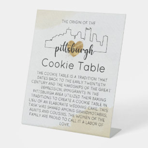 MARIAGE DE SIGNE DE TABLEAU DE COOKIES PITTSBURGH