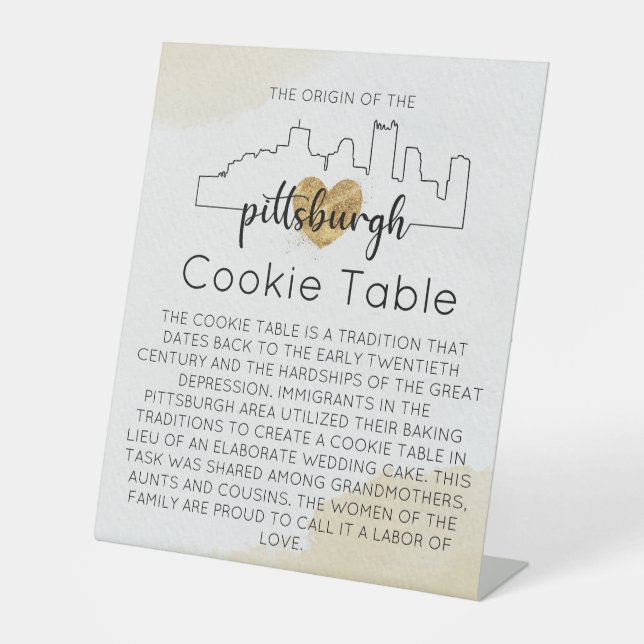 MARIAGE DE SIGNE DE TABLEAU DE COOKIES PITTSBURGH (Recto)