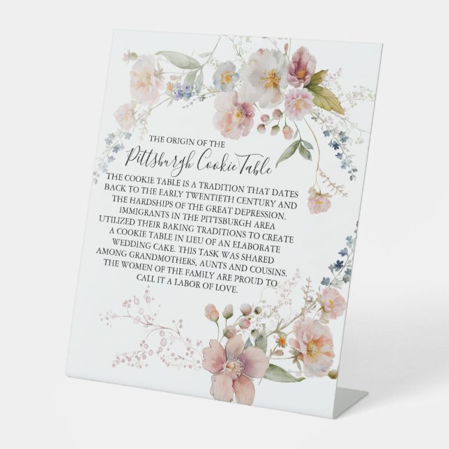 MARIAGE DE SIGNE DE TABLEAU DE COOKIES PITTSBURGH (Recto)