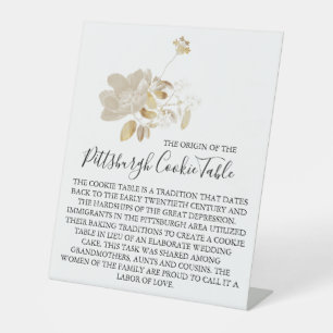 MARIAGE DE SIGNE DE TABLEAU DE COOKIES PITTSBURGH