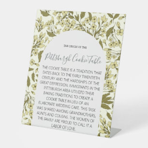 MARIAGE DE SIGNE DE TABLEAU DE COOKIES PITTSBURGH