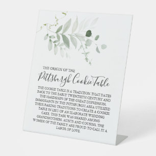 MARIAGE DE SIGNE DE TABLEAU DE COOKIES PITTSBURGH