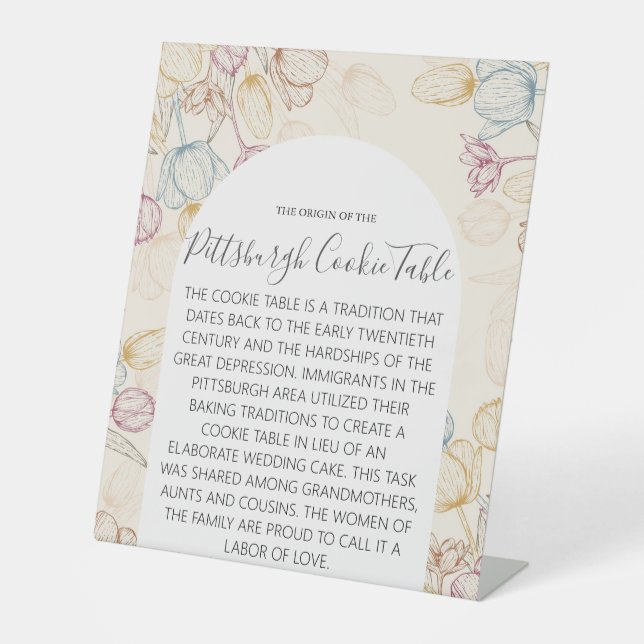 MARIAGE DE SIGNE DE TABLEAU DE COOKIES PITTSBURGH (Recto)